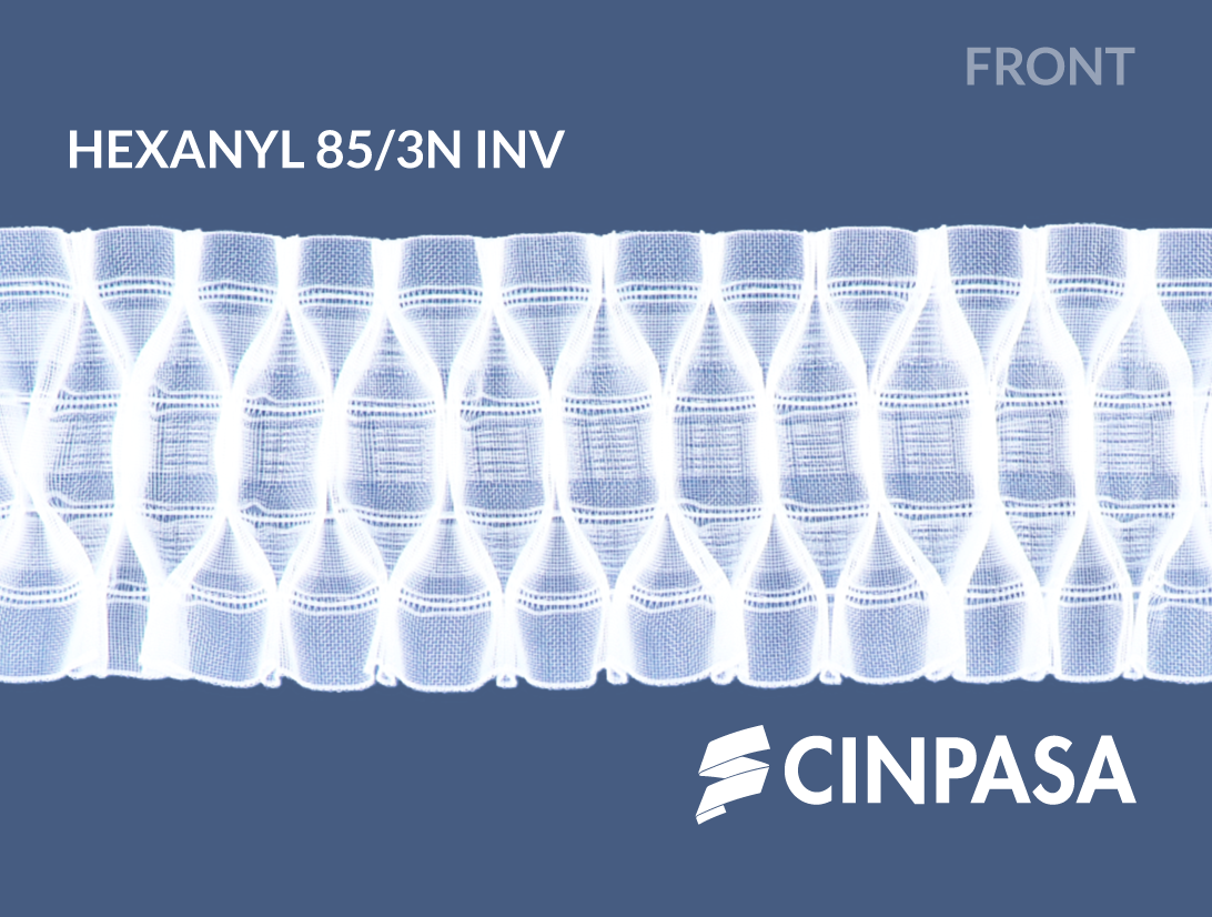  Cinta fruncidora fantasía transparente Hexanyl 